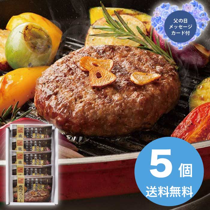 母の日 5/8-10お届け みえジビエ鹿肉ハンバーグ 2026 ギフト ハンバーグ 肉汁 5000円 冷凍 送料無料 食品 [直送商品]