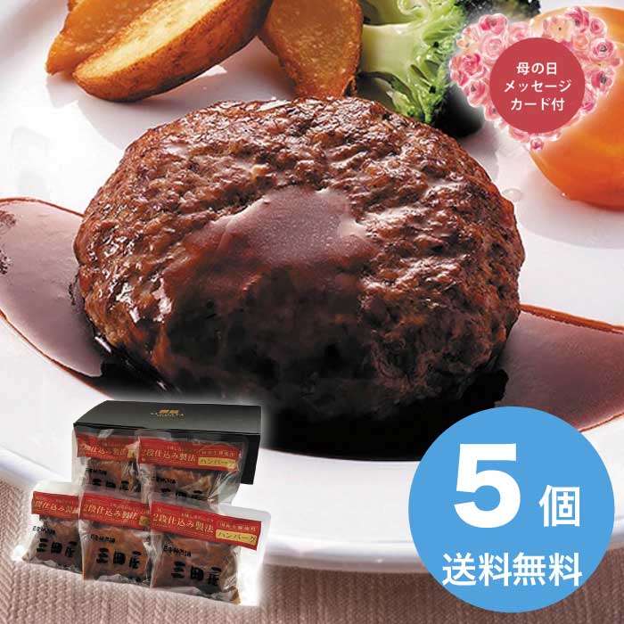 樂天商城 - 母の日 5/15-17お届け 2段仕込みハンバーグ詰合せ 2026 ギフト ハンバーグ 肉汁 5000円 冷凍 送料無料 食品 [直送商品]