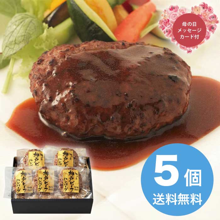 Rakuten - ＼期間限定300円OFFクーポン付／母の日 5/8-10お届け レストラン牛乃匠 神戸ビーフハンバーグ 2026 ギフト ハンバーグ 肉汁 6000円 冷凍 送料無料 食品 [直送商品]