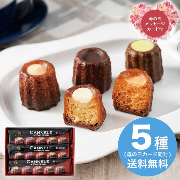 Rakuten - ＼期間限定300円OFFクーポン付／母の日 5/8-10お届け プチカヌレギフト 2026 ギフト 洋菓子 詰め合わせ 和菓子 焼き菓子 お取り寄せ 可愛い 4000円 冷凍 送料無料 食品 [直送商品]