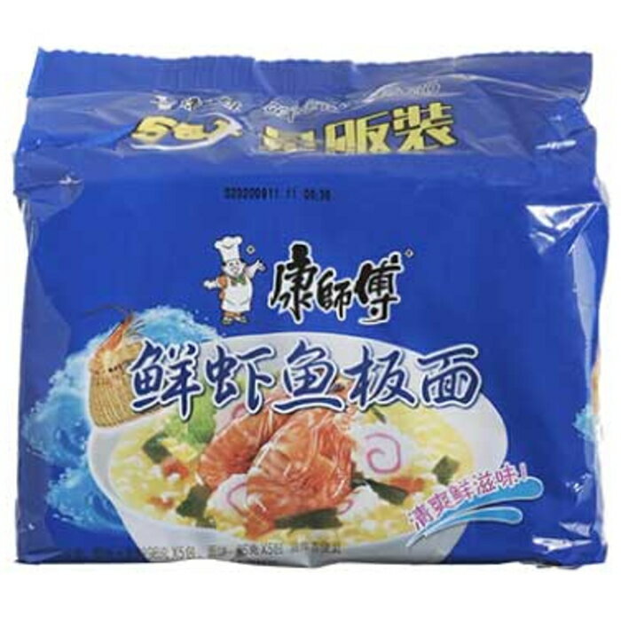 康師傅(カンシーフー) カンブリア宮殿で放送! 綿半 ワールドマーケット 康師傅 鮮蝦魚板面 中国・インスタントラーメン 5食入り 【中国】