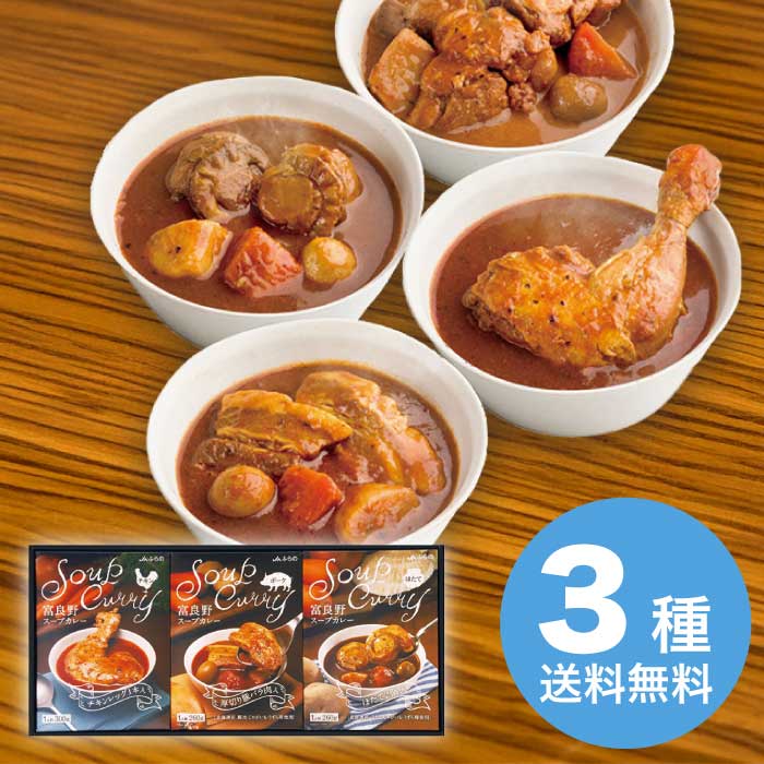 组合, 礼盒 - 富良野スープカレーセット FSC-30 2026 ギフト スープカレー カレー スパイス レトルト 4000円 送料無料 食品 [直送商品]