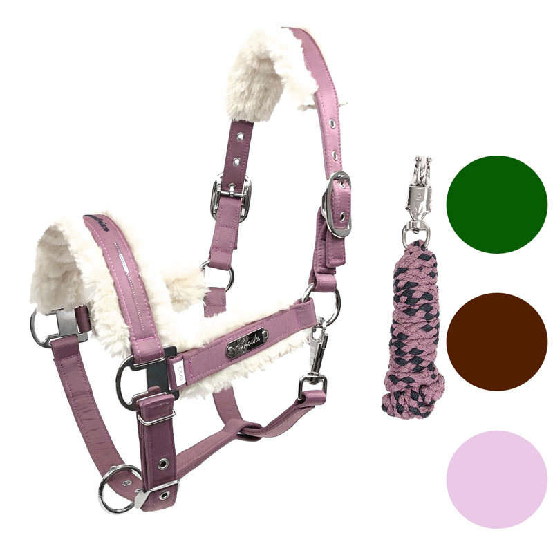 Spooks 無口＆リードロープセット-ロキシー　｜　乗馬用品　馬具　スプークス　ホルター　ハルター　引..