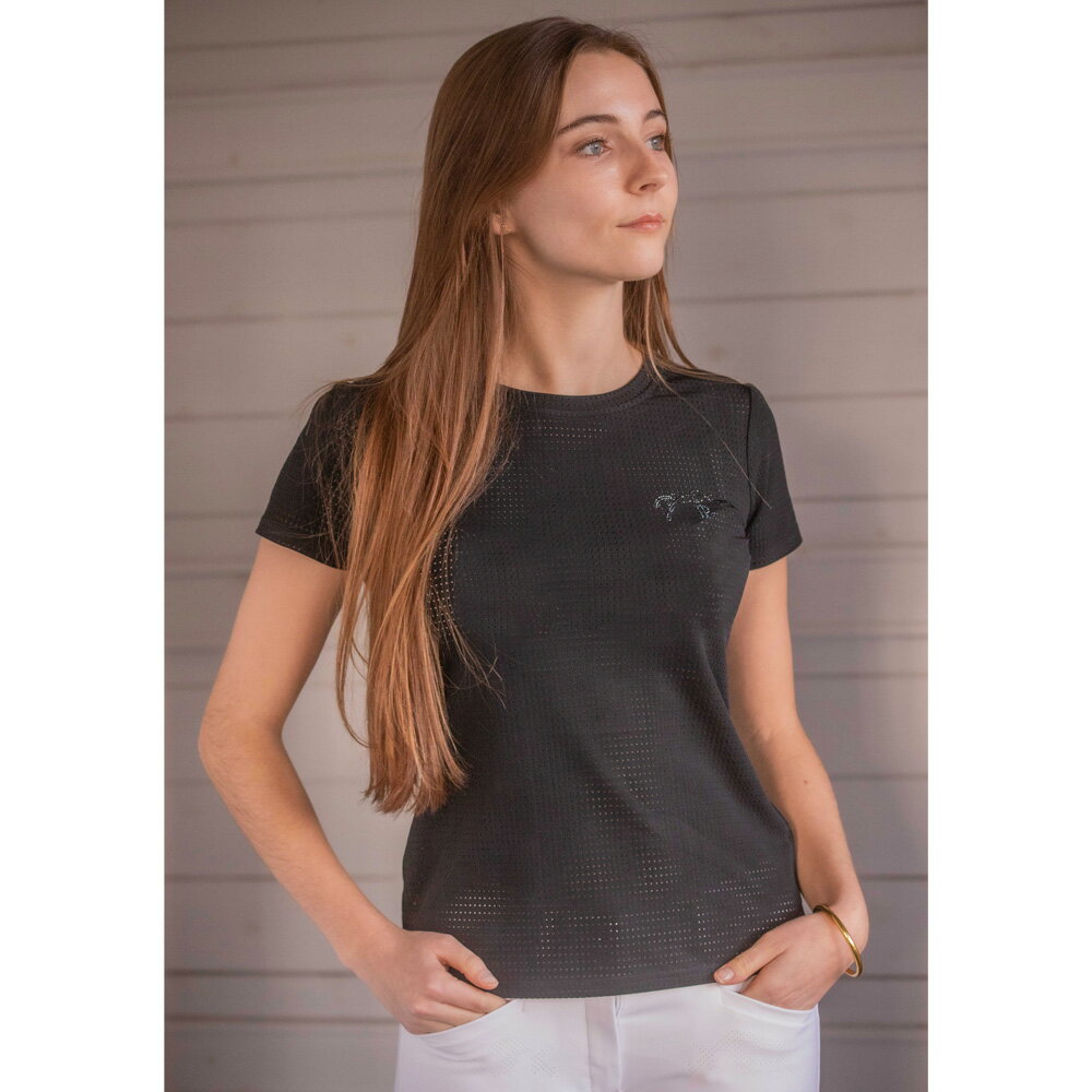 ペネロペ　Penelope　テックフロー レディースTシャツ　乗馬　シャツ　フランス　おしゃれ　女性　馬柄