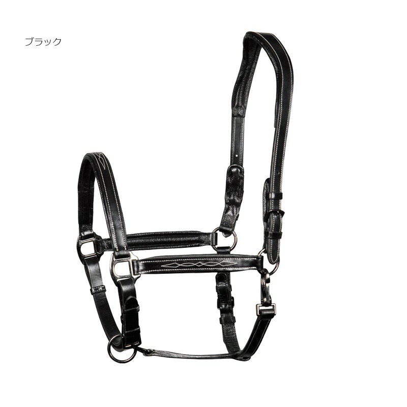 ハリーズホース　パッド付レザー無口　スプリーム　｜　乗馬用品　馬具　皮　革　...