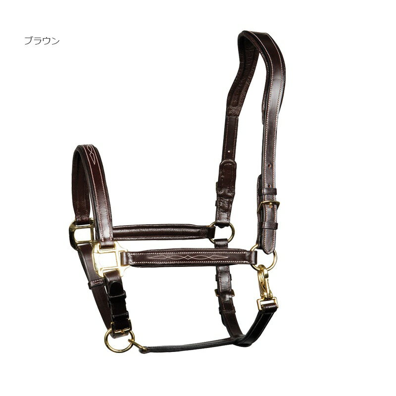 ハリーズホース　パッド付レザー無口　スプリーム　｜　乗馬用品　馬具　皮　革　...