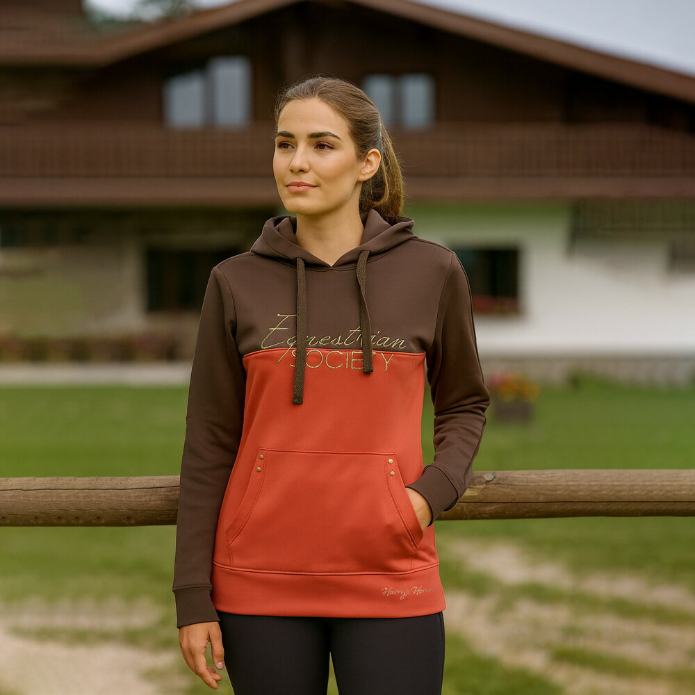 ハリーズホース フーディーパーカー-ゲイジ | 乗馬用品 パーカー 秋冬 スタイリッシュ スウェット スエット 体型カバー