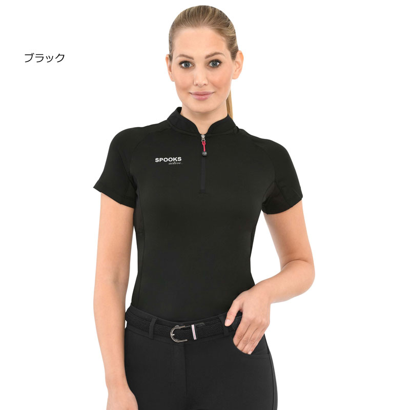 Spooks　スポーツシャツ-コーラ　｜　乗馬用品　乗馬　レディース　女性　半袖　涼...
