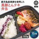 【冷凍弁当 黒豚とんテキ弁当16食セット】 弁当 簡単 レンチン 冷凍食品 冷凍惣菜 惣菜 九州 ご当地 美味しい グルメ 和食 温めるだけ 冷凍弁当 時短 保存 冷凍弁当 ご飯付き セット ごはん付き おいしい 九州グルメ 冷凍お弁当通販 とんテキ