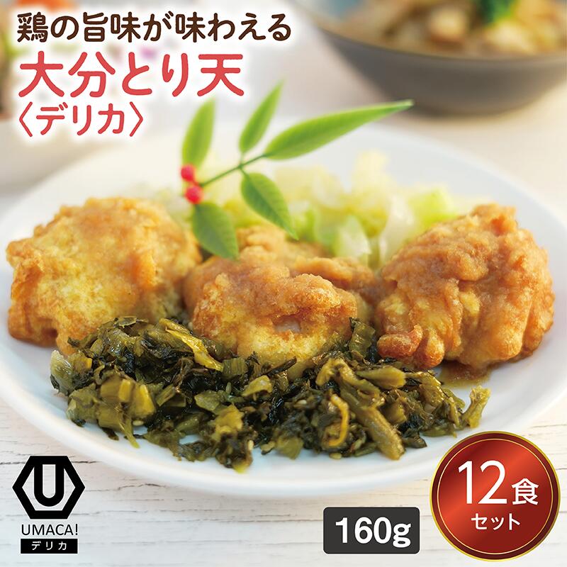 【デリカ大分とり天12食セット】 冷凍食品 冷凍惣菜 惣菜 九州 ご当地 美味しい グルメ 和食 温めるだけ おかず 簡単 レンチン 冷凍おかず 時短 保存 UMACA