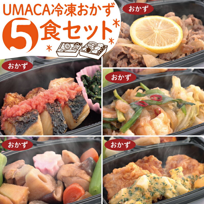 UMACA冷凍おかず5食セット 冷凍弁当 弁当 簡単 レンチン 冷凍食品 冷凍惣菜 惣菜 九州 ご当地 美味しい グルメ 和食 温めるだけ 時短 保存