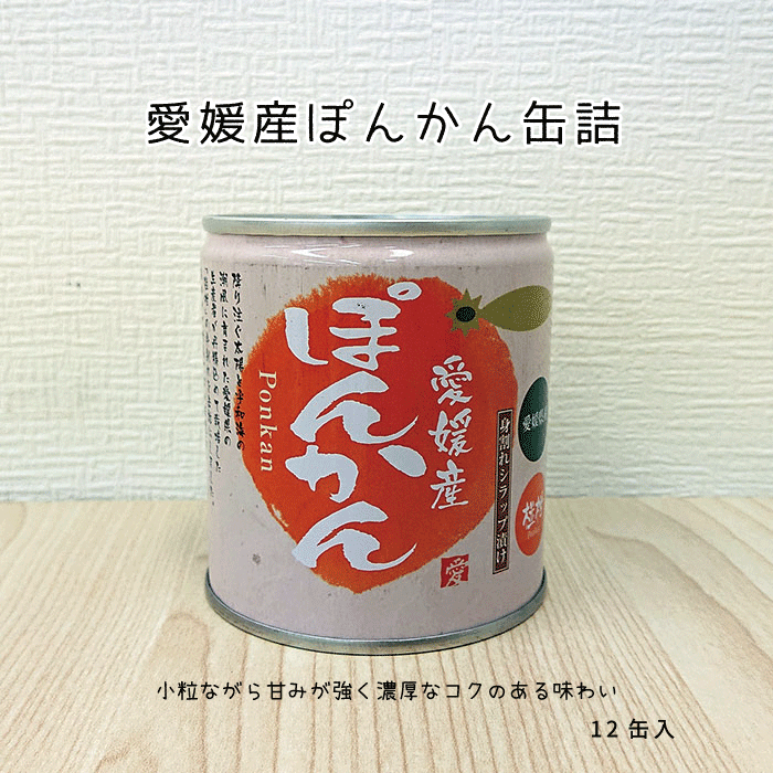 愛媛産ぽんかん缶詰12個入【送料無料】