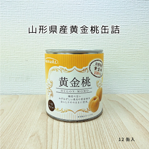 山形県産 黄金桃缶詰12個入【送料無料】【国産 フルーツ 果物】