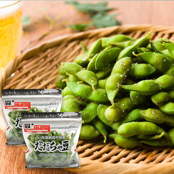 予約受付中：8月中旬頃より発送予定|與惣兵衛の白山だだちゃ豆約 500g(250g×2袋)[簡単レンジパック]のサムネイル
