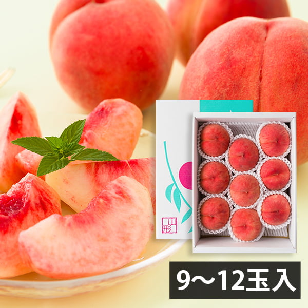 予約受付中：8月中旬頃より発送予定|堀さんの白桃 まどか(9〜12玉)[8月中旬] umaies-10002498 山形うまいずマーケット パッケージ画像