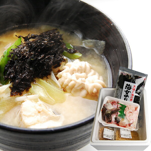 予約受付中：1月中旬頃より発送予定|山形名物寒鱈のどんがら汁セット(白子入り半身・海苔・酒粕・味噌..