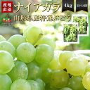 【 予約受付中:9月中旬頃より発送予定| 】特選 ぶどう ナイアガラ 約4kg ( 2kg × 2箱 ) ブドウ 葡萄 4キロ 山形県産 箱入り 産地直送 お取...