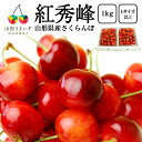 6月下旬頃より発送予定|プレミアム さくらんぼ 紅秀峰 1kg ( Lサイズ 以上 / バラ詰め / 500g×2 ) サクランボ 山形 バラ 山形県産 贈答 ...