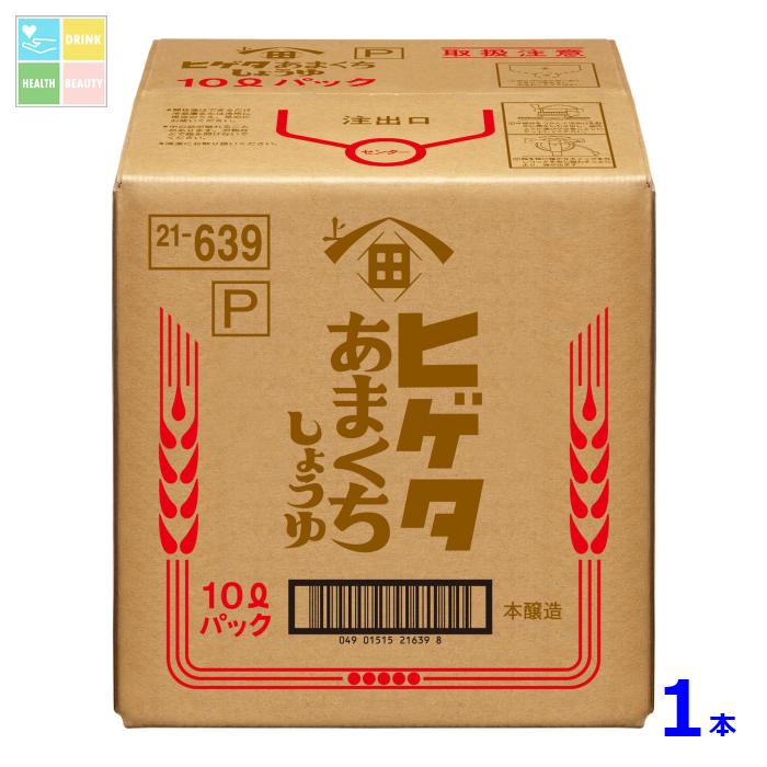 ヒゲタ Pあまくちしょうゆ10LBIB×1本 送料無料