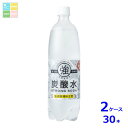 友桝飲料 強炭酸水1L×2ケース(全30本)送料無料