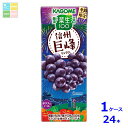 カゴメ 野菜生活100 信州巨峰ミックス195ml紙パック×1ケース(全24本) 送料無料 新商品 新発売