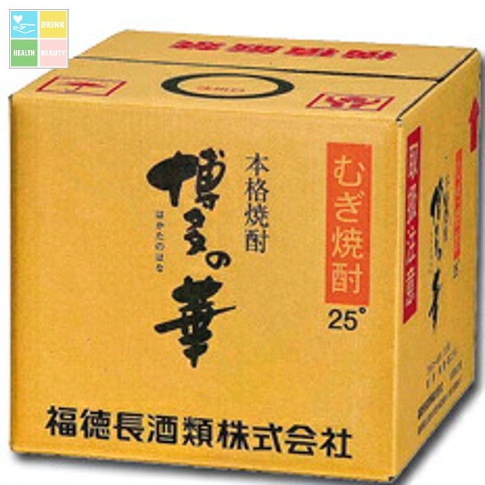 福徳長 25度 本格焼酎 博多の華 むぎ バッグインボックス18L×1本※コックはついていません 送料無料
