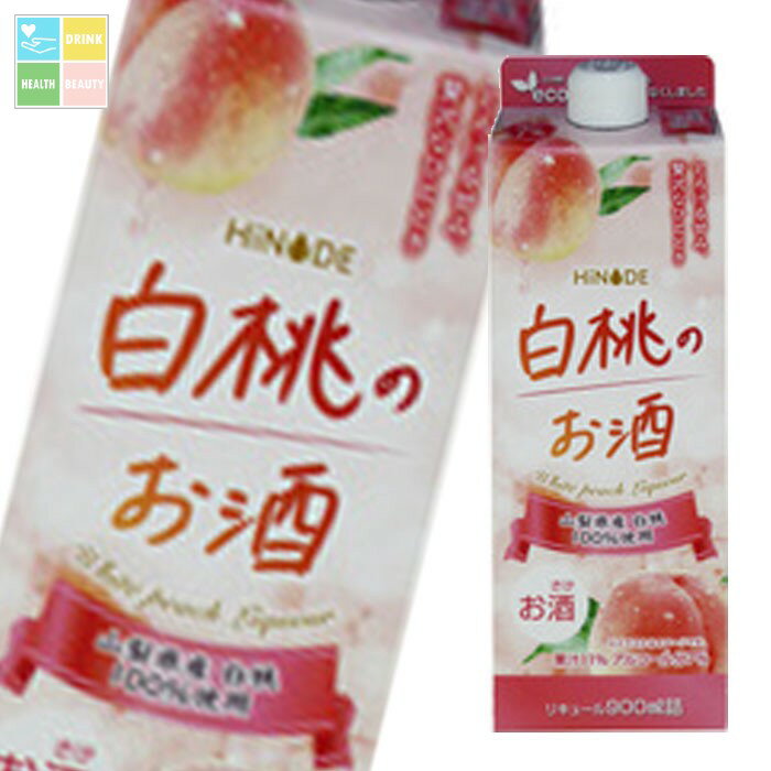 キング醸造 7% HINODE 白桃のお酒900ml紙パック×1ケース(全6本) 送料無料