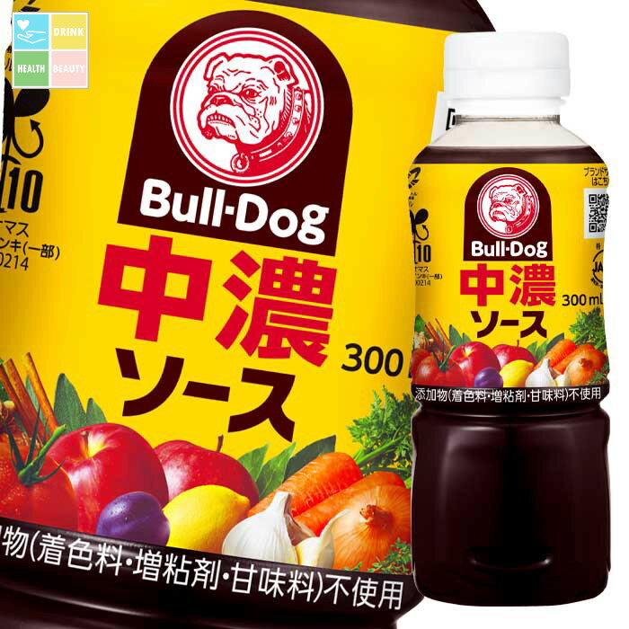 先着限りクーポン付 ブルドックソース ブルドック 中濃ソース300ml×1ケース(全30本) 送料無料【co】
