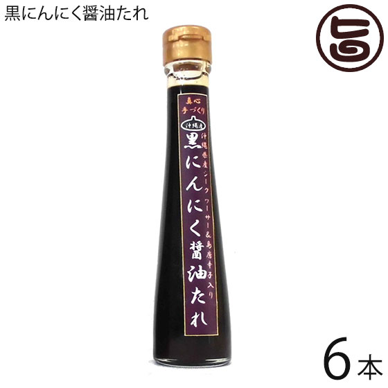 テクノグリーン 黒にんにく醤油たれ 120ml×6本 沖縄 健康管理 調味料 人気 シークワーサー