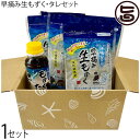 伊是名漁協 早摘み生もずく250g×5P もずくのタレ 280ml×1本セット