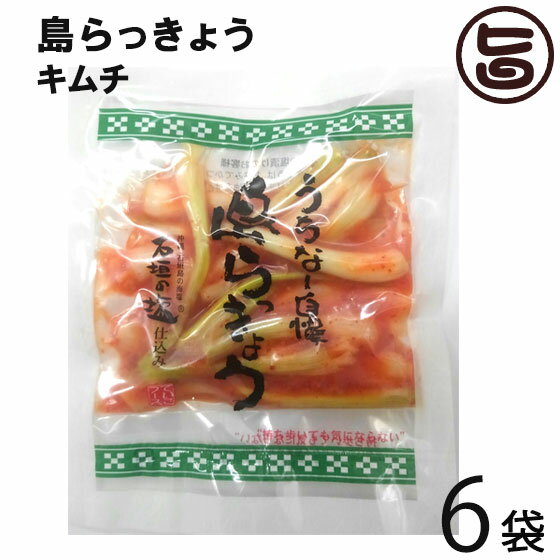 沖縄県産 島らっきょうキムチ 50g×6袋 でいごフーズ 沖縄県産 おすすめ イチオシ おつまみ 一部地域配送不可