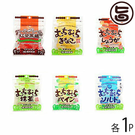 むちむちシリーズ 6袋セット((ソルト・紅茶・パイン・抹茶・しょうが・きなこ) 37g×1セット 沖 ...