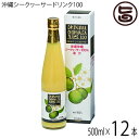 オキハム オキナワ シークヮーサージュース100%果汁 500ml×12本 沖縄 土産 南国フルーツ シークワーサー ノビレチン