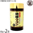 沖縄ウコン販売 沖縄県産 琉球ウコン粒 80g(200mg×400粒)×2個