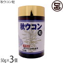 沖縄ウコン販売 秋ウコン粒 50g(200mg×250粒)×3個