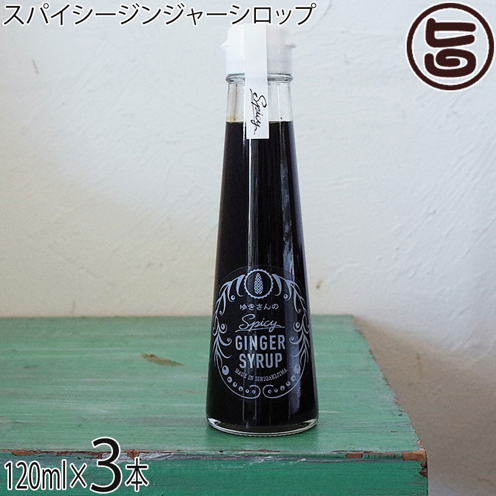 沖縄ジンジャーシロップ 石垣島 ゆきさんのスパイシージンジャーシロップ 120ml×3本