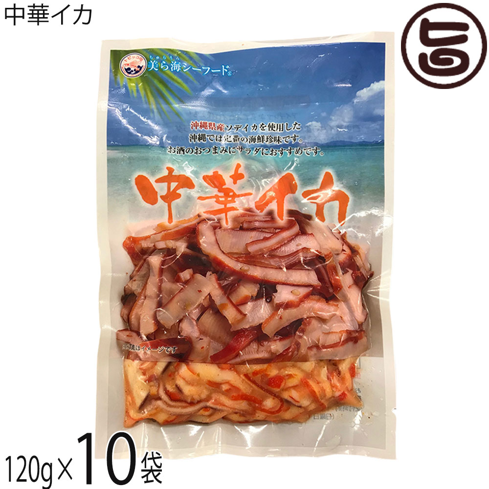 丸昇物産 中華イカ 120g×10袋 沖縄 沖縄県産ソデイカ