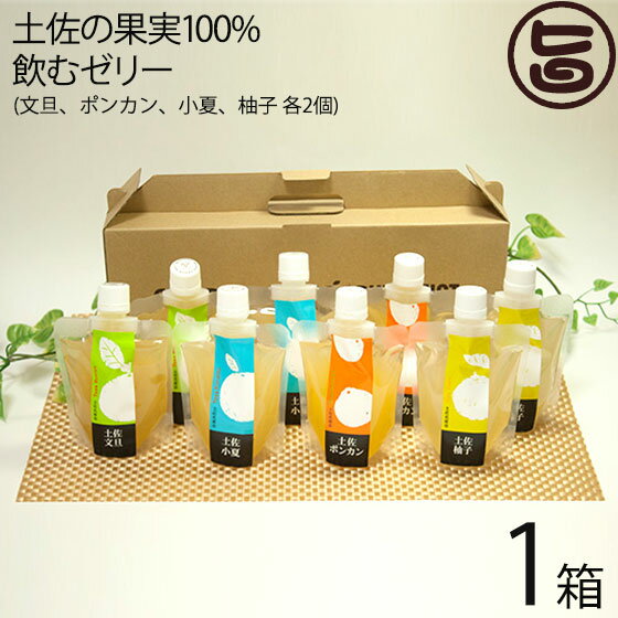 ギフト 土佐の果実100% 飲むゼリー 160g 手土産用バッグ 文旦 ポンカン 小夏 柚子 各2個×1箱 ギフト 高知 土産 有機肥料で栽培 こだわり 一部地域追加送料ありのサムネイル