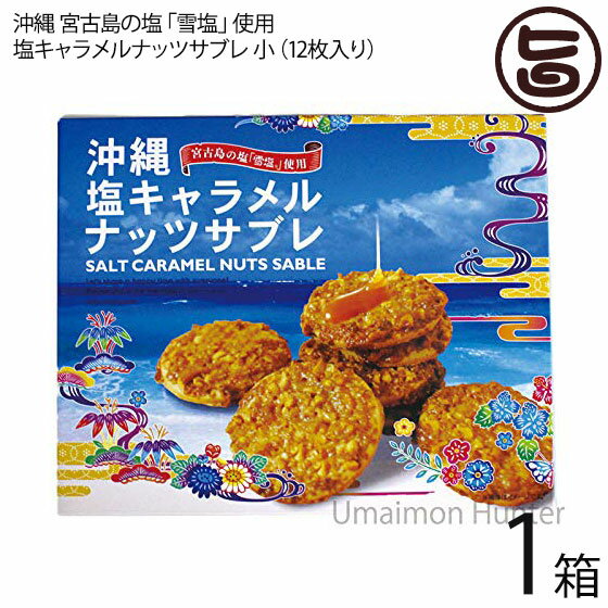 塩キャラメルナッツサブレ小×1箱 沖縄土産 人気 お菓子 焼き菓子 サブレ お土産 バラマキ ばら撒き土産 個包装 サブレ ナッツ キャラメル