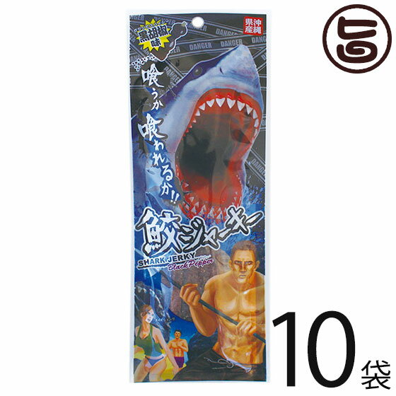 鮫ジャーキー 黒胡椒味 18g×10袋
