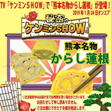 小田商店 わさび蓮根(中) 2本 熊本名物 れんこんの穴にわさびを詰めた変わり種 お土産にもぴったり 熊本 土産 人気 条件付き送料無料