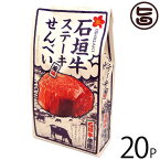 大藤 石垣牛 ステーキ風味せんべい 80g×20P 沖縄 土産 お菓子 さくさく スナックせんべい