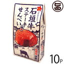 大藤 石垣牛 ステーキ風味せんべい 80g×10P 沖縄 土産 お菓子 さくさく スナックせんべい