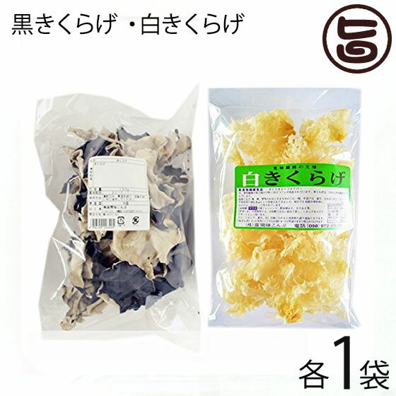 座間味こんぶ 白きくらげ 黒きくらげ 50g×各1P 食物繊維 ビタミン