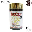 沖縄ウコン販売 沖縄産100% 春ウコン粒 (1個・60g/約600粒)×5個