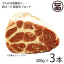 フレッシュミートがなは やんばる島豚あぐー ≪黒豚≫ 肩ロース 煮豚用 ブロック 500g×3本 沖縄 土産 アグー 貴重 肉