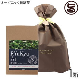 琉球藍 100g 箱入り×1箱 ラッピング 天然染毛 白髪染め オーガニック 特許取得済 国産 沖縄 土産 沖縄土産 安心 安全