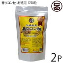 沖縄産春ウコン粒 (お徳用) 350g(200mg×1750粒) ×2P 沖縄 健康管理 うこん 鬱金 国産 沖縄 土産