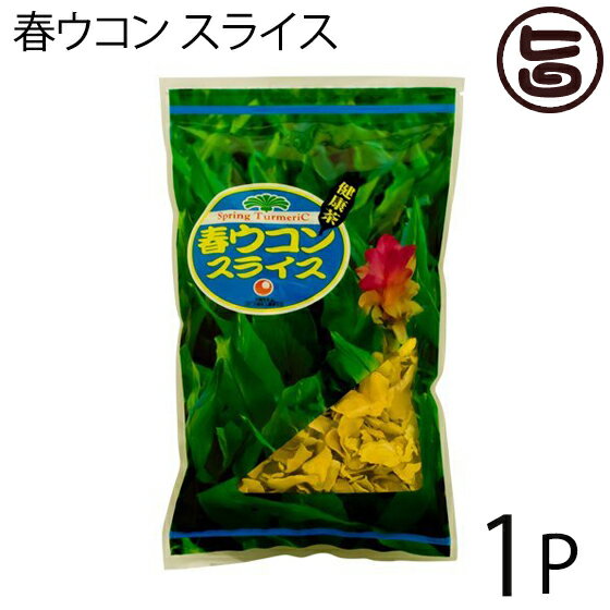 春ウコン スライス 100g×1P 比嘉製茶 沖縄県産 無農薬 フレーク状 クルミン 精油成分 健康維持