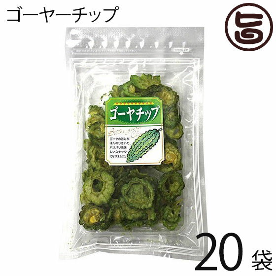 丸茂食品 ゴーヤーチップ 63g×20袋 沖縄 土産 人気 野菜チップス 苦瓜 ドライ野菜 おやつ